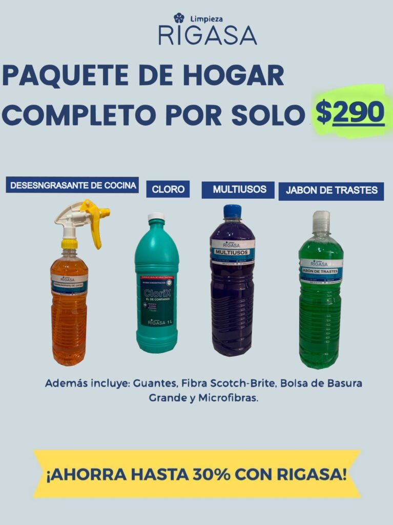 PAQUETE HOGAR CON DESESNGRASANTE COCINA